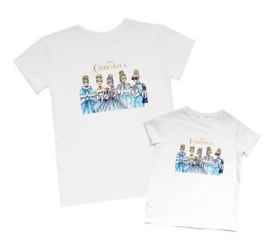 Одинаковые футболки для мамы и дочки "Золушка"