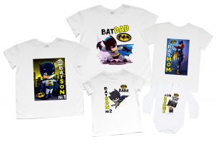 Большой набор футболок с тематическими принтами "BATMAN"