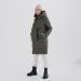 Зимнее пальто для беременных слингокуртка 3в1 (олива)