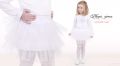 Пышная фатиновая юбка для девочек (белый)