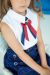 Школьная блуза для девочек с коротким рукавом "Капелька"