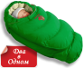 Зеленый конверт для новорожденных универсальный, пуховый «Alaska»