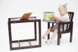 Детский деревянный стульчик трансформер для кормления детей  TOPTUN (орех)