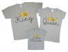 Набор футболок для принцессы и ее родителей