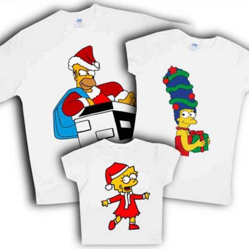 Набор футболок для всей семьи "Семья Симпсонов"