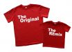 Набор футболок для мужчин папы и сына "The original, remix"