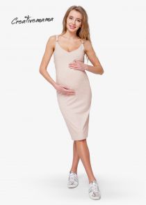 Платье топ для беременных и кормления BODYCON LATTE