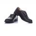 Детские классические туфли броги для девочки (черный)