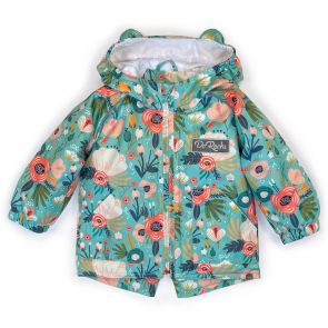 Демисезонная куртка парка для малышей (цветы)