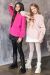 Детский джемпер из вязаного трикотажа для девочки (розовый)
