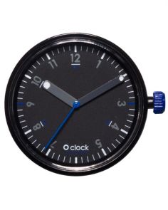 Циферблат O clock 60 Seconds (черный с синим)