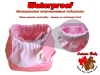 Многоразовый непромокаемый подгузник из хлопка «Waterproof» (розовый)