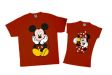 Набор парных футболок для парня и девушки "Mickey and Minnie selfie"