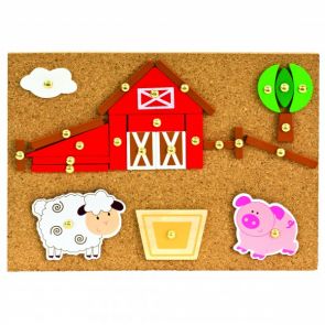 Игровой набор мозайка с молоточком "Ферма" (170 дет)