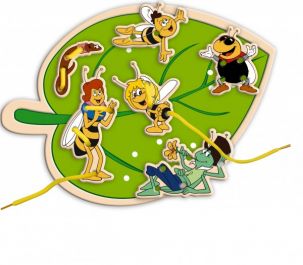Детская игра шнуровка "Лист пчелка май"
