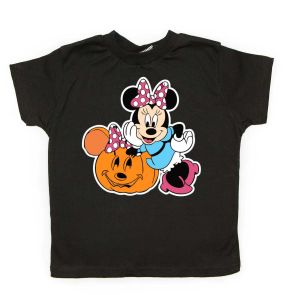 Детская футболка на Halloween "Минни с тыквой"