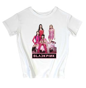 Детская футболка с печатью "Black pink"