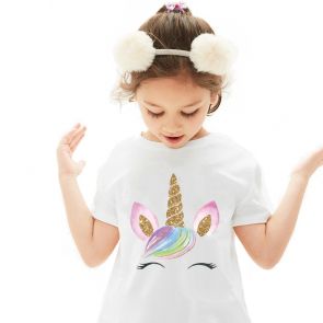 Детская футболка с принтом "Единорог" 