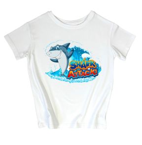 Детская футболка с рисунком "Shark attack"