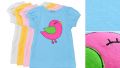 Детская футболка с тканевой аппликацией "Птичка"