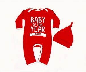 Детский новогодний костюм с шапочкой "Baby of the year" (год)