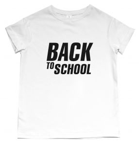 Футболка с рисунком на груди "Back to school"