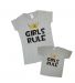 Набор футболок мама+дочка "Girls rule"