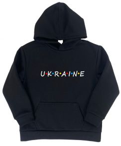 Худи на флисе "UKRAINE" (шрифт friends)