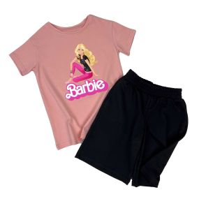 Костюм для девочки футболка + шорты "Barbie" (кукла)