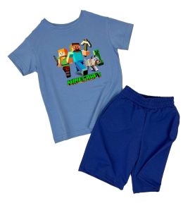 Костюм для мальчика футболка + шорты "Minecraft" (герои)