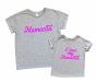 Пара семейных футболок для мамы и дочки "Mamasita"