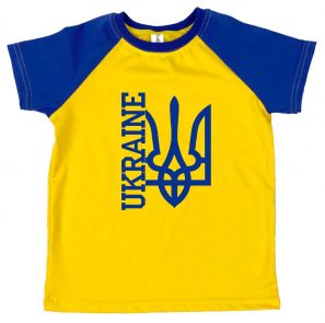 Мужская футболка комби "UKRAINE" (герб)