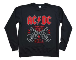 Мужской свитшот с принтом "AC/DC"