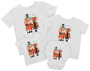 Набір новорічних футболок "Українська сім'я"