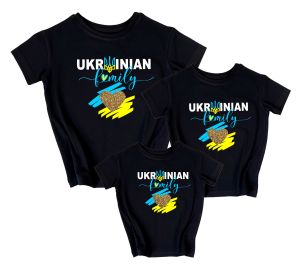 Набір сімейних футболок "Ukrainian family"