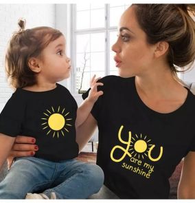 Набор футболок для мамы и ребенка "Солнышко"