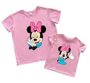 Набор футболок Family look для мамы и дочки "Minnie"