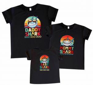 Набор футболок Family look с принтом "Shark"