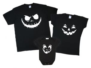 Набор футболок "Страшилки" для праздничного family look на Halloween