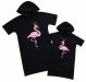 Набор именных платьев для мамы и дочки "Фламинго" (персонализация)