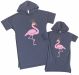 Набор именных платьев для мамы и дочки "Фламинго" (персонализация)