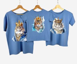 Набор семейных футболок Family look "Коты"