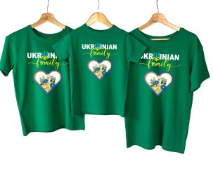 Набор семейных патриотичных футболок "Ukrainian family"