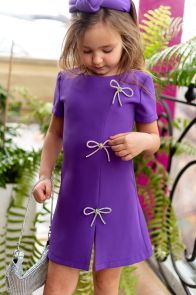 Нарядное платье для девочки "Ева" (фиолетовый)