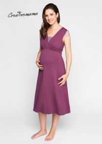 Удобное домашнее платье для беременных и кормления "Acai"