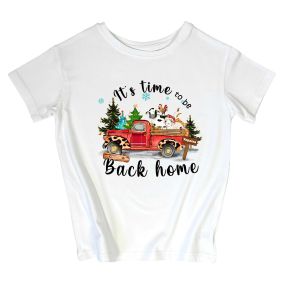 Новогодня футболка с принтом "Back home"