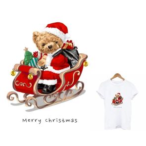 Новогодняя футболка с принтом "Тедди Санта"
