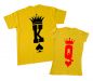 Набор парных футболок на подарок "King&Queen"
