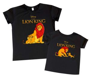 Пара футболок для папы и сына "Король Лев"