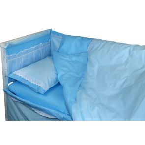 Спальный комплект "Карапузик" (4 предмета) голубой